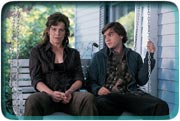 swing time: Sigourney Weaver and Emile Hirsch prepare to toke up.  